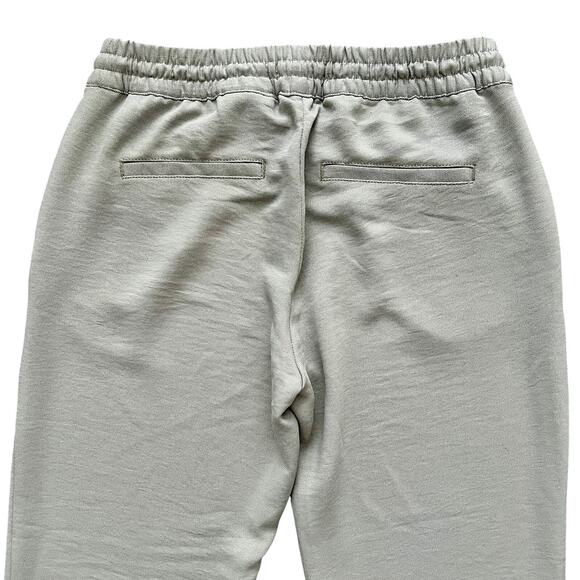 H&M L.O.G.G. Womens Light Olive Green Elastic Waist Joggers Pants w/Pockets 8 - Picture 8 of 8